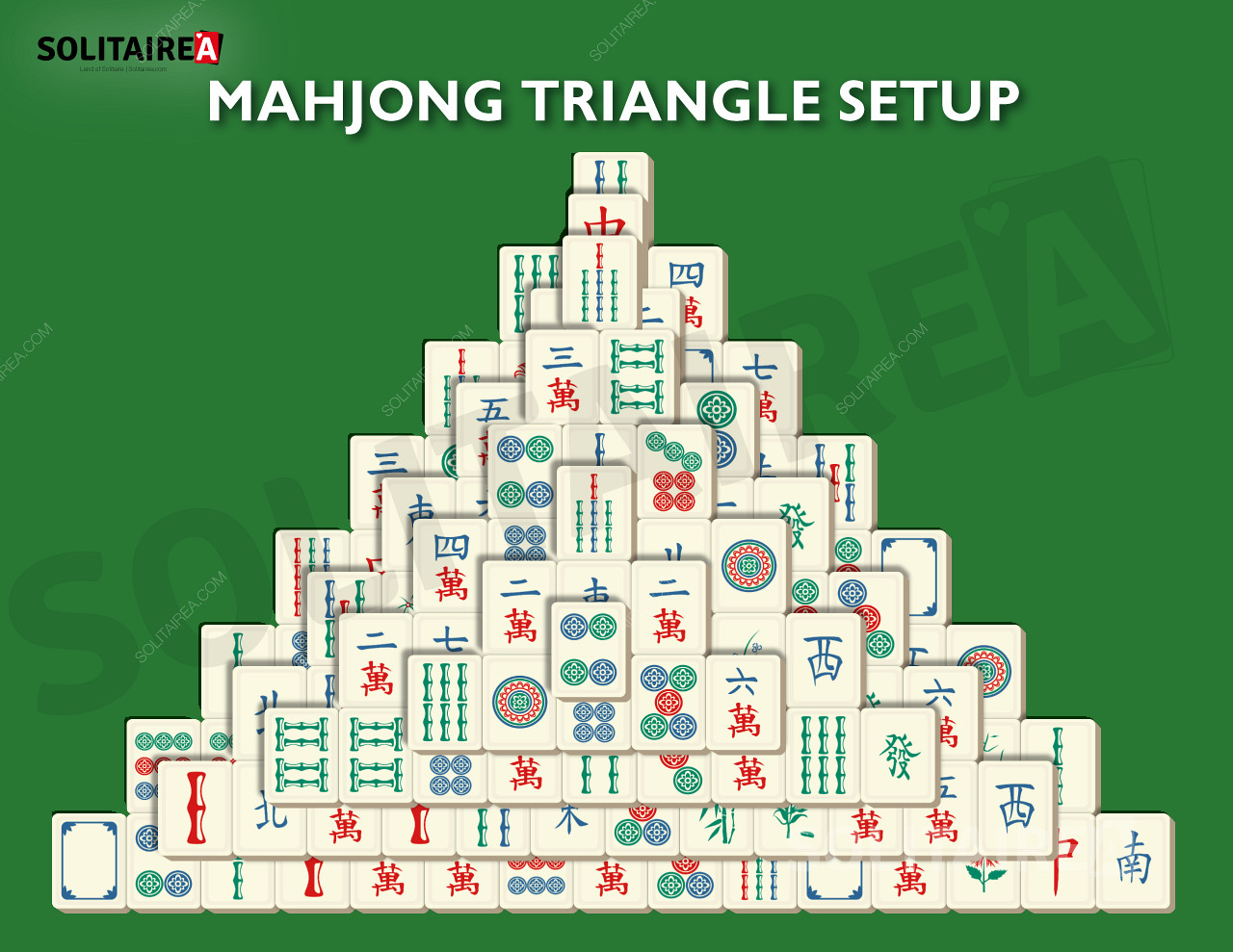 Mahjong Triangle - A háromszög alakú elrendezés